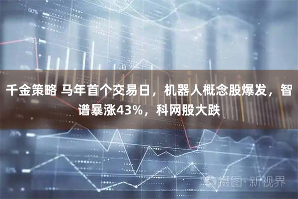 千金策略 马年首个交易日，机器人概念股爆发，智谱暴涨43%，科网股大跌