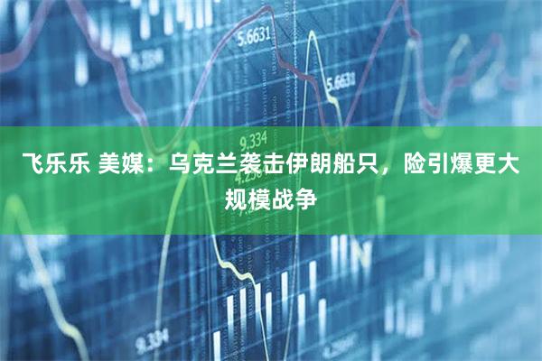 飞乐乐 美媒：乌克兰袭击伊朗船只，险引爆更大规模战争