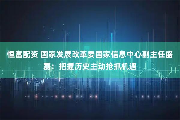 恒富配资 国家发展改革委国家信息中心副主任盛磊：把握历史主动抢抓机遇