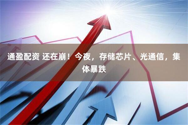 通盈配资 还在崩！今夜，存储芯片、光通信，集体暴跌