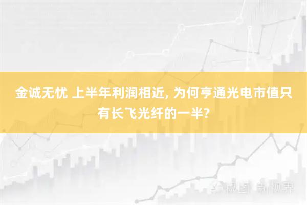 金诚无忧 上半年利润相近, 为何亨通光电市值只有长飞光纤的一半?